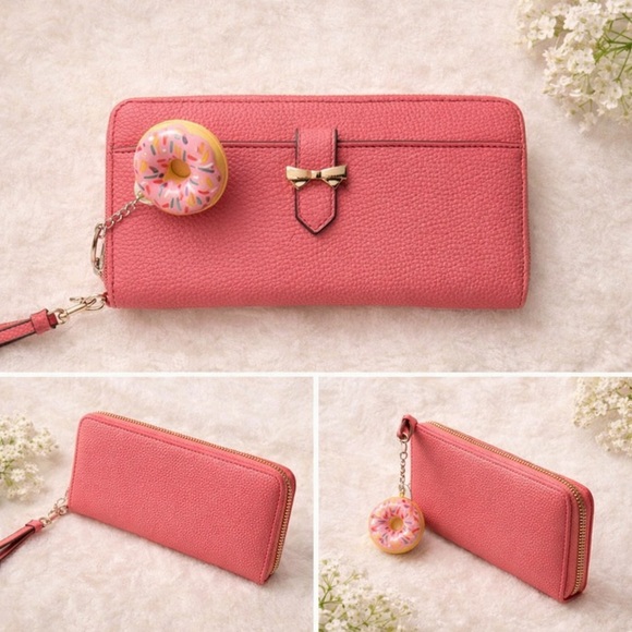 Anne Klein Handbags - Anne Klein - Pink Leather Women's Wallet